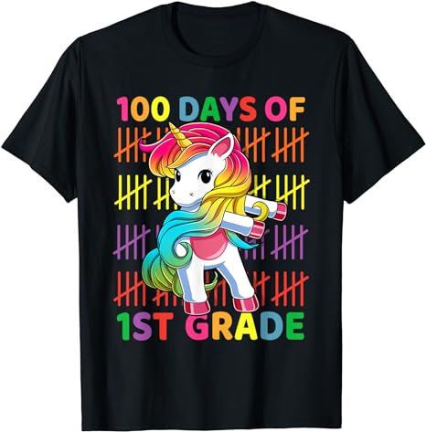 15 Unicorn 100 Days Of School Shirt Designs Bundle P9, Unicorn 100 Days Of School T-shirt, Unicorn 100 Days Of School png file, Unicorn 100