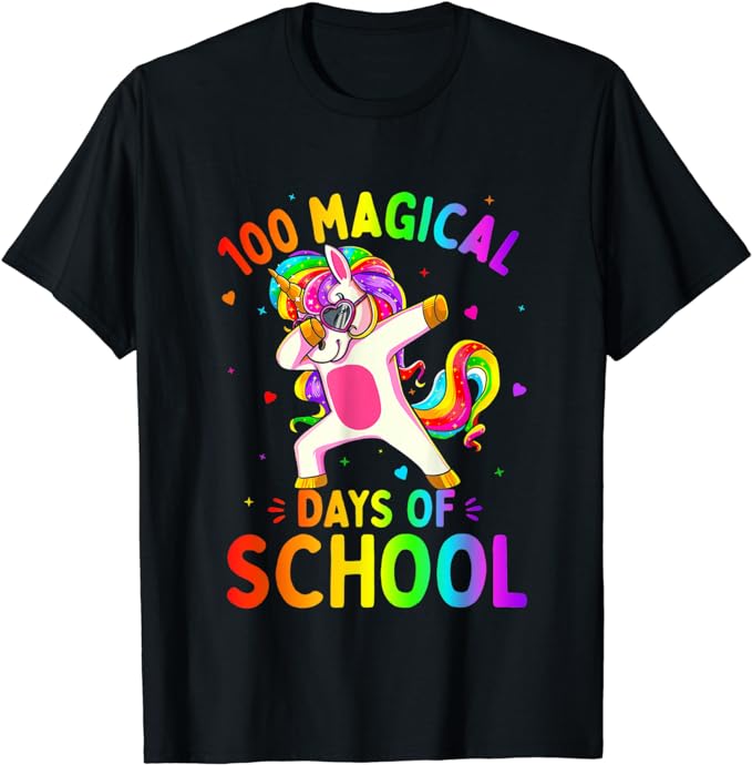 15 Unicorn 100 Days Of School Shirt Designs Bundle P18, Unicorn 100 Days Of School T-shirt, Unicorn 100 Days Of School png file, Unicorn 100