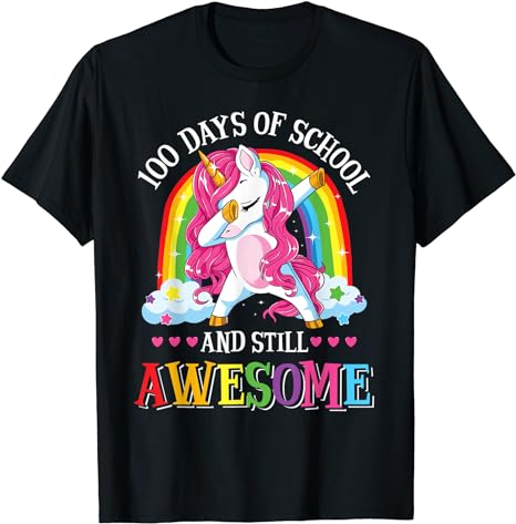 15 Unicorn 100 Days Of School Shirt Designs Bundle P18, Unicorn 100 Days Of School T-shirt, Unicorn 100 Days Of School png file, Unicorn 100