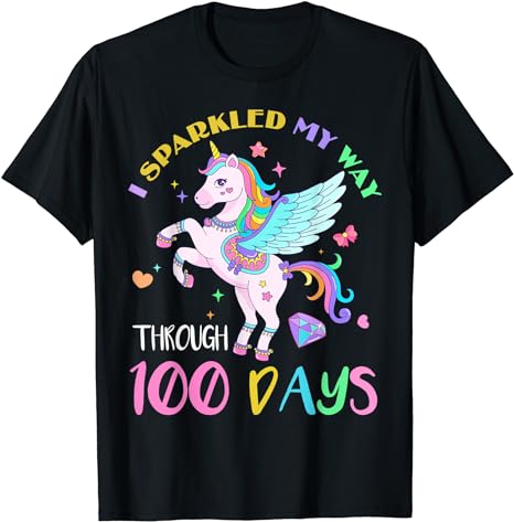 15 Unicorn 100 Days Of School Shirt Designs Bundle P18, Unicorn 100 Days Of School T-shirt, Unicorn 100 Days Of School png file, Unicorn 100