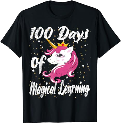 15 Unicorn 100 Days Of School Shirt Designs Bundle P15, Unicorn 100 Days Of School T-shirt, Unicorn 100 Days Of School png file, Unicorn 100