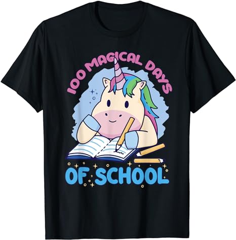 15 Unicorn 100 Days Of School Shirt Designs Bundle P4, Unicorn 100 Days Of School T-shirt, Unicorn 100 Days Of School png file, Unicorn 100