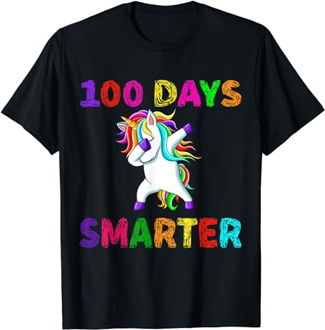 15 Unicorn 100 Days Of School Shirt Designs Bundle P16, Unicorn 100 Days Of School T-shirt, Unicorn 100 Days Of School png file, Unicorn 100