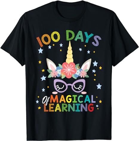 15 Unicorn 100 Days Of School Shirt Designs Bundle P8, Unicorn 100 Days Of School T-shirt, Unicorn 100 Days Of School png file, Unicorn 100