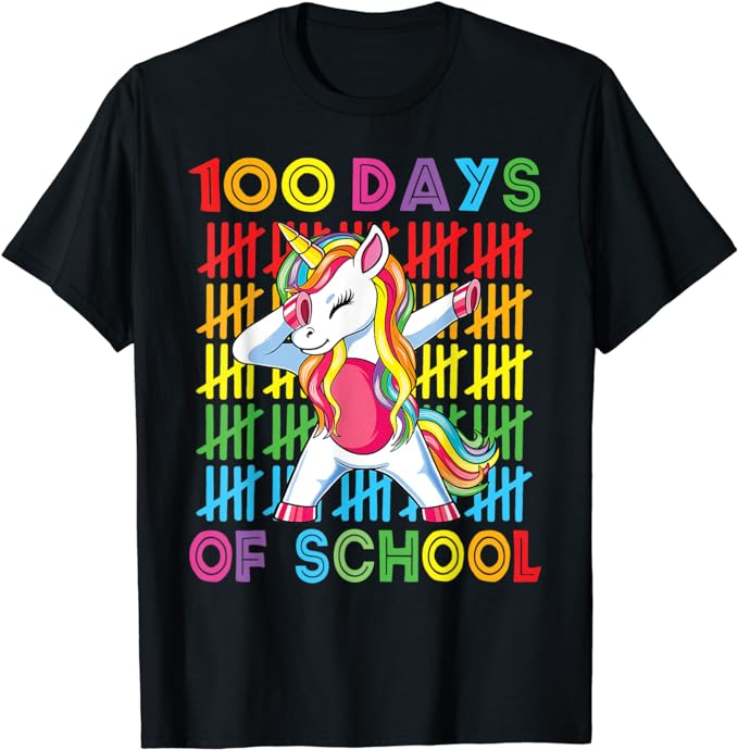 15 Unicorn 100 Days Of School Shirt Designs Bundle P14, Unicorn 100 Days Of School T-shirt, Unicorn 100 Days Of School png file, Unicorn 100