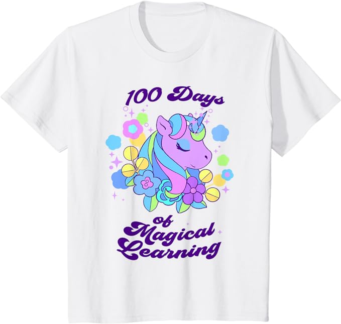 15 Unicorn 100 Days Of School Shirt Designs Bundle P20, Unicorn 100 Days Of School T-shirt, Unicorn 100 Days Of School png file, Unicorn 100