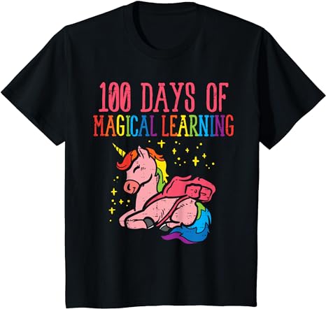 15 Unicorn 100 Days Of School Shirt Designs Bundle P14, Unicorn 100 Days Of School T-shirt, Unicorn 100 Days Of School png file, Unicorn 100