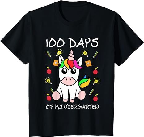 15 Unicorn 100 Days Of School Shirt Designs Bundle P14, Unicorn 100 Days Of School T-shirt, Unicorn 100 Days Of School png file, Unicorn 100