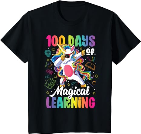 15 Unicorn 100 Days Of School Shirt Designs Bundle P18, Unicorn 100 Days Of School T-shirt, Unicorn 100 Days Of School png file, Unicorn 100