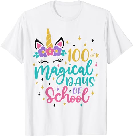 15 Unicorn 100 Days Of School Shirt Designs Bundle P20, Unicorn 100 Days Of School T-shirt, Unicorn 100 Days Of School png file, Unicorn 100