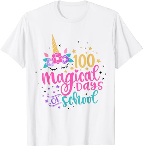 15 Unicorn 100 Days Of School Shirt Designs Bundle P20, Unicorn 100 Days Of School T-shirt, Unicorn 100 Days Of School png file, Unicorn 100