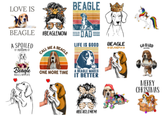 15 Beagle Shirt Designs Bundle, Beagle T-shirt, Beagle png file, Beagle digital file, Beagle gift, Beagle download, Beagle design