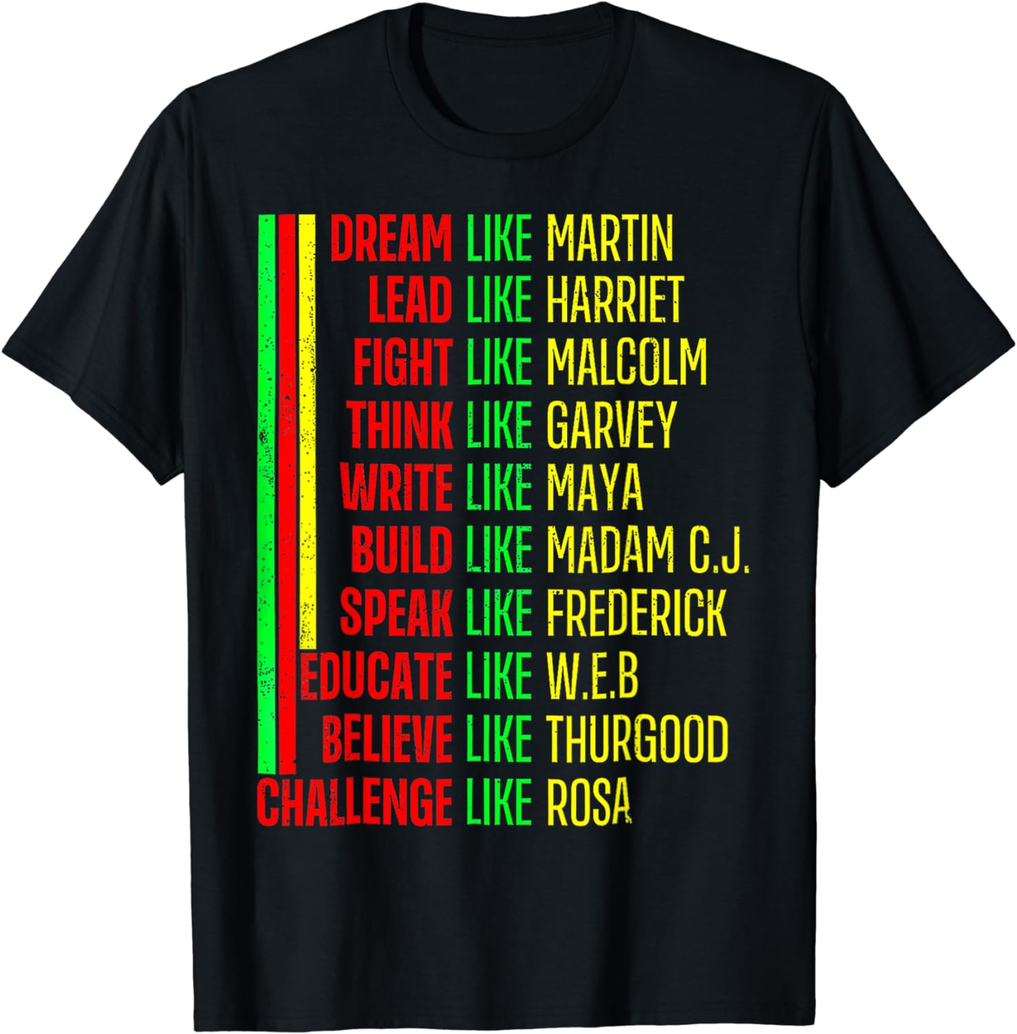 Black History Pride Martin Black Afro African T-Shirt - Buy t-shirt designs