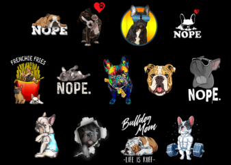 13 Bulldog Shirt Designs Bundle, Bulldog T-shirt, Bulldog png file, Bulldog digital file, Bulldog gift, Bulldog download, Bulldog design
