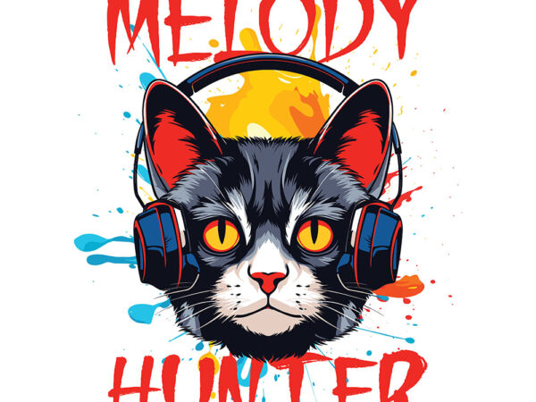 Music cat t shirt designs for sale