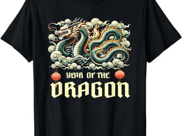 Chinese lunar new year 2024 year of the dragon zodiac gift t-shirt