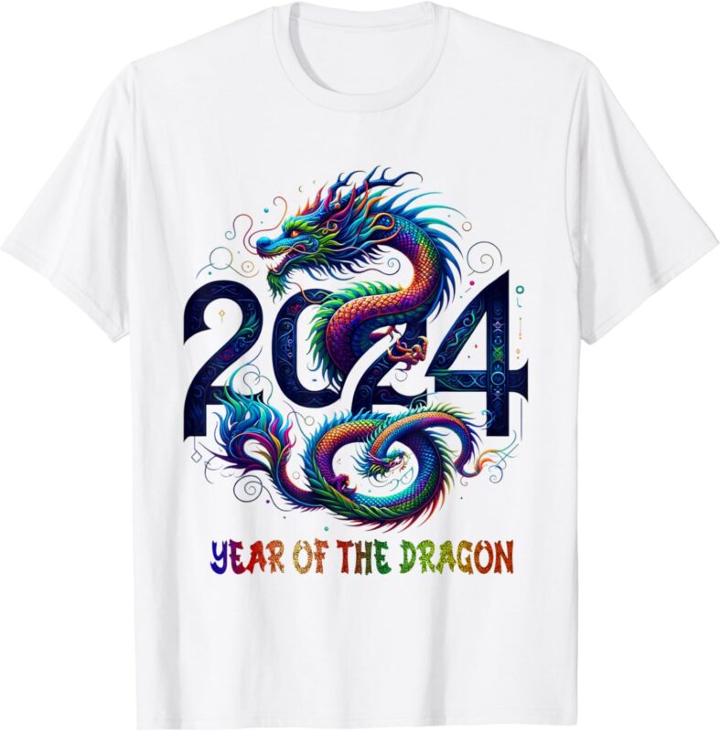 Chinese Lunar New Year 2024 Year of the Dragon zodiac sign T-Shirt