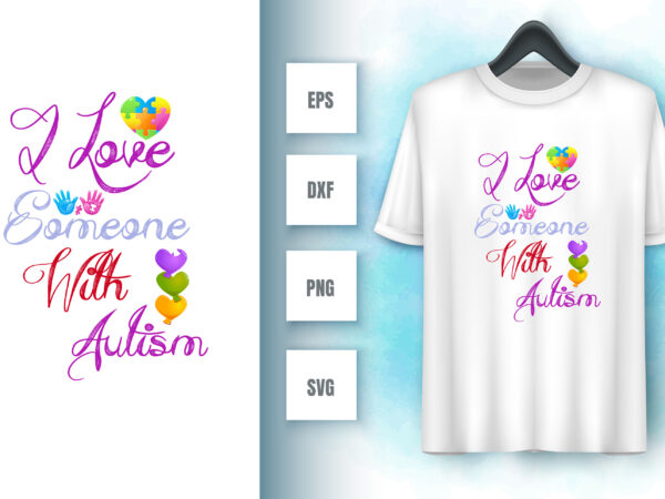 Autism t shirt vector