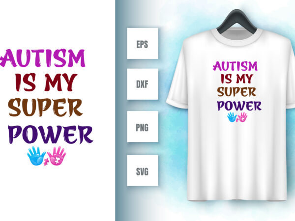 Autism t shirt vector