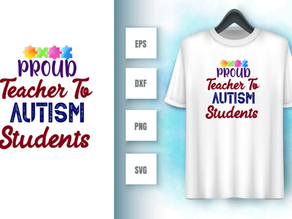 Autism t shirt vector