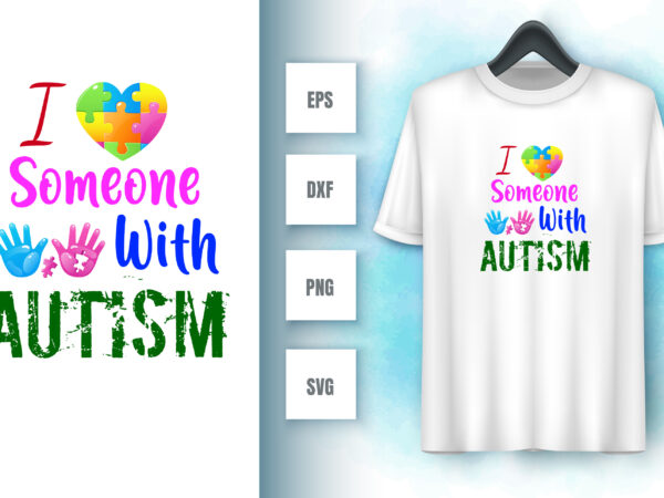 Autism t shirt vector