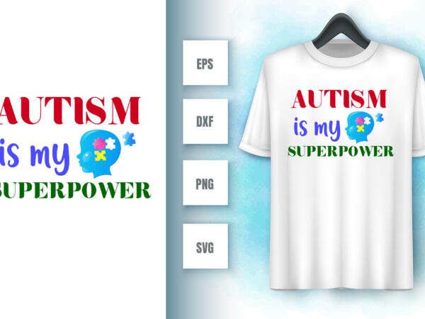 Autism t shirt vector