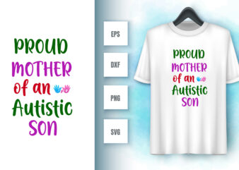 Autism t shirt vector