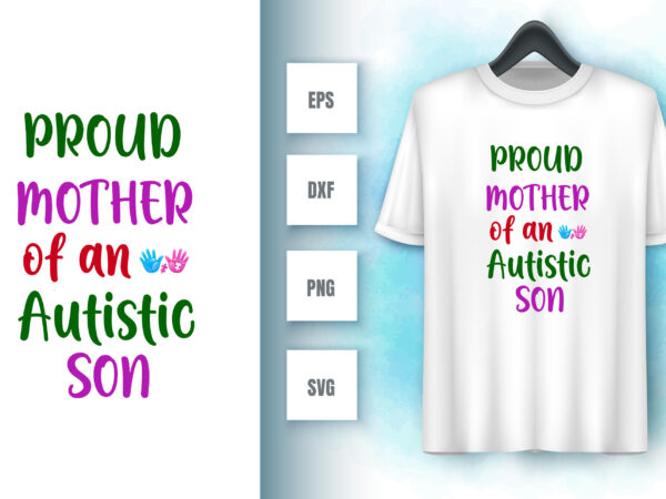 Autism t shirt vector