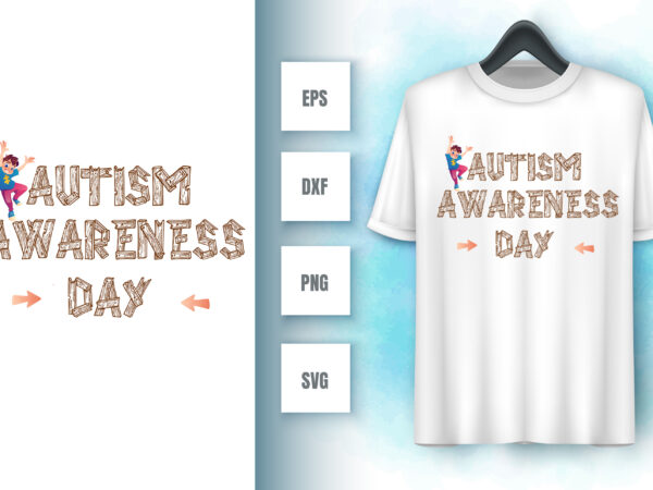 Autism t shirt vector