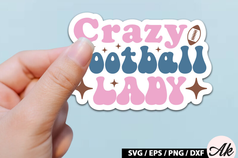 Retro Football Stickers SVG Bundle