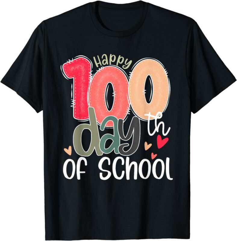 Cute 100 Days of School, 100th Day Of School Celebration T-Shirt - Buy ...