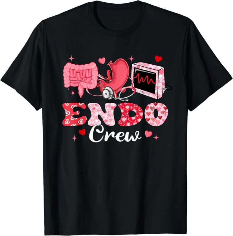 Endoscopy Crew Stomach Endoscopy Nurse Valentine’s Day T-Shirt