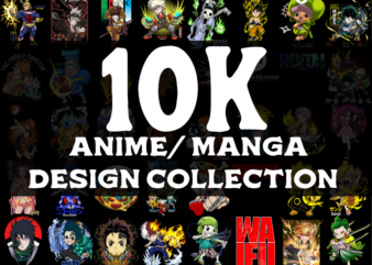 ULTIMATE BUNDLE 10K Anime/manga design collection 10.000design collection