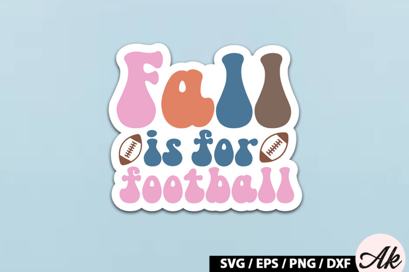 Retro Football Stickers SVG Bundle