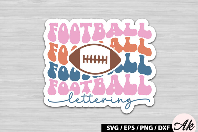 Retro Football Stickers SVG Bundle