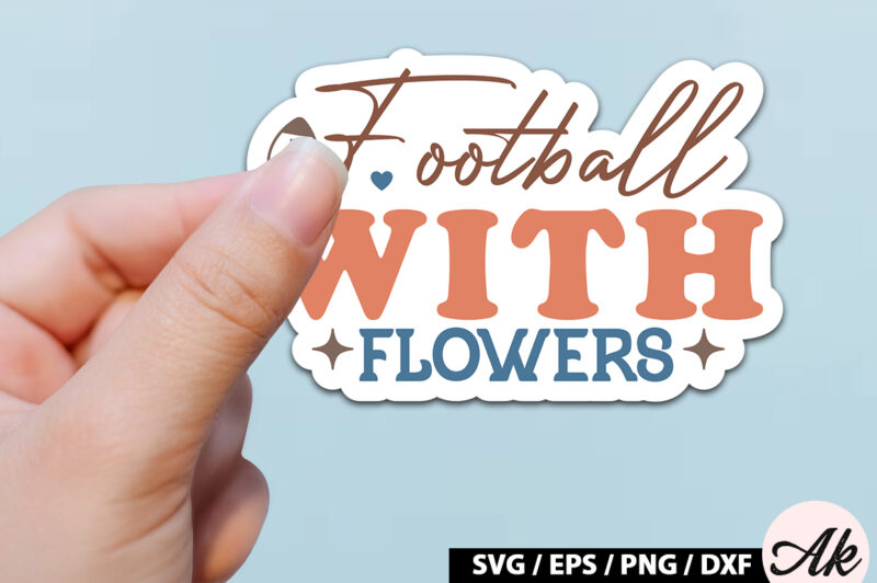 Retro Football Stickers SVG Bundle