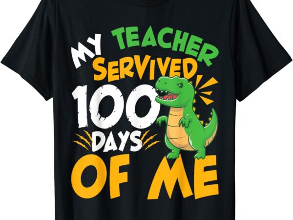 Funny 100 days of school dinosaur 100th day of school boys t-shirt