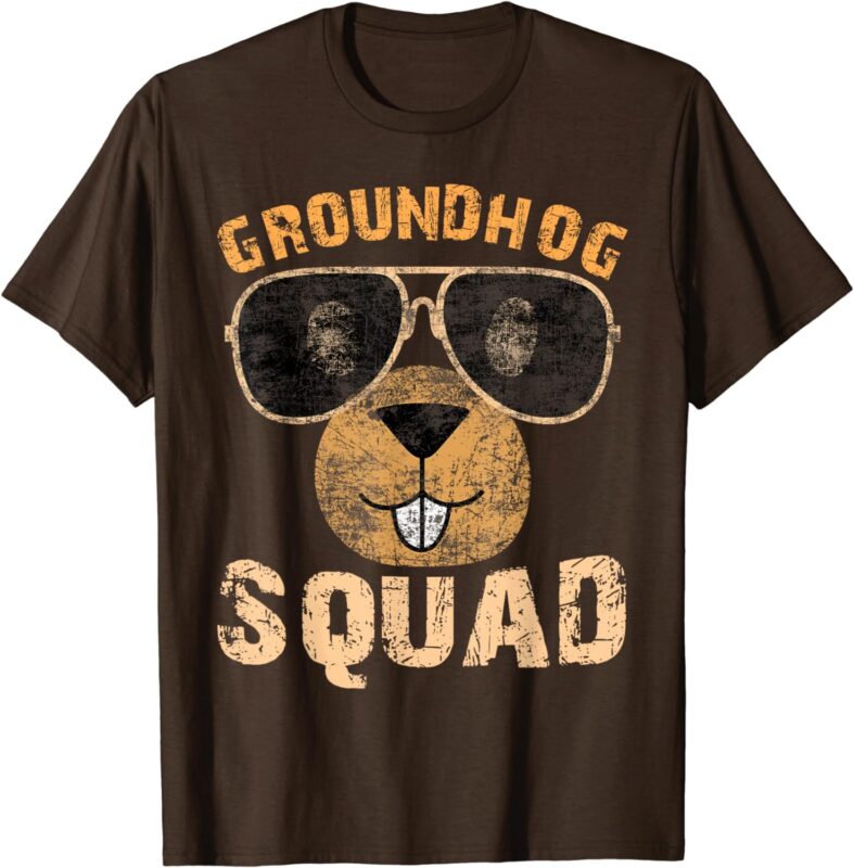 Funny Groundhog Squad Shirt Happy Groundhog Day 2024 T-Shirt