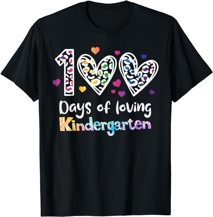 Happy 100th Day of Kindergarten Teachers Kids 100 Days T-Shirt - Buy t ...