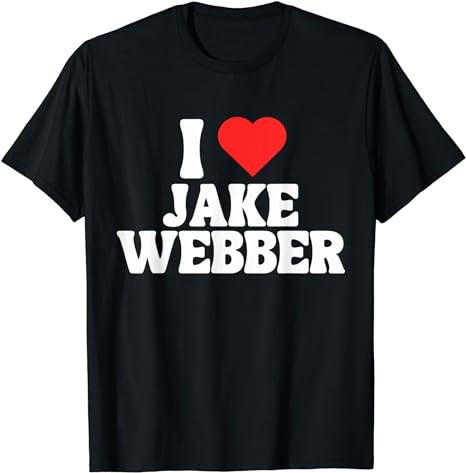 I love Jake Webber, I Heart Jake Webber T-Shirt - Buy t-shirt designs