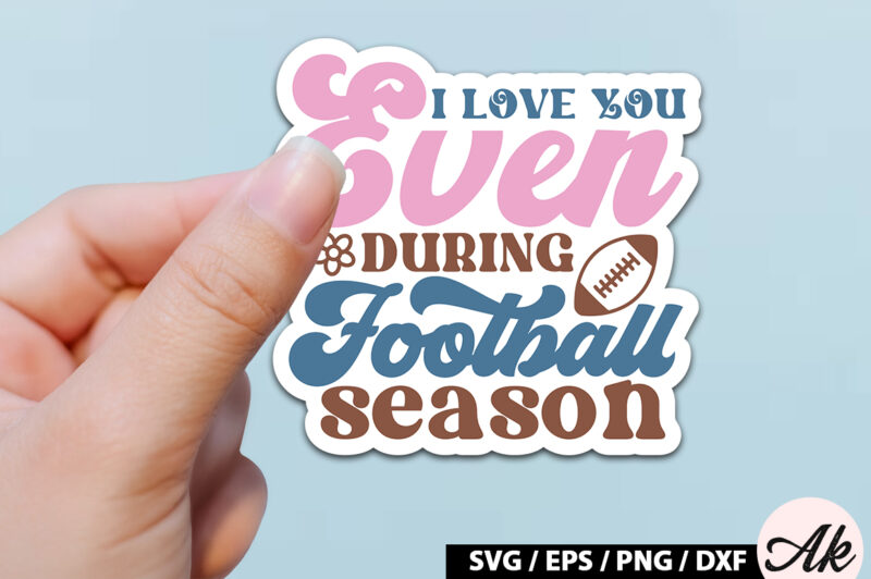 Retro football Stickers SVG Bundle