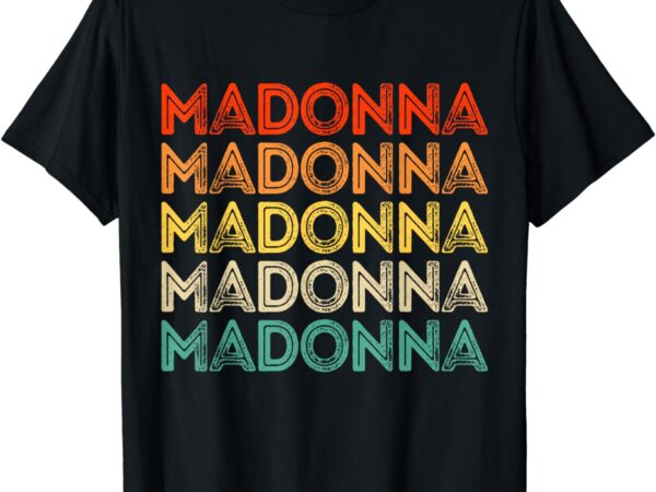 Love heart madonna vintage style black madonna t-shirt