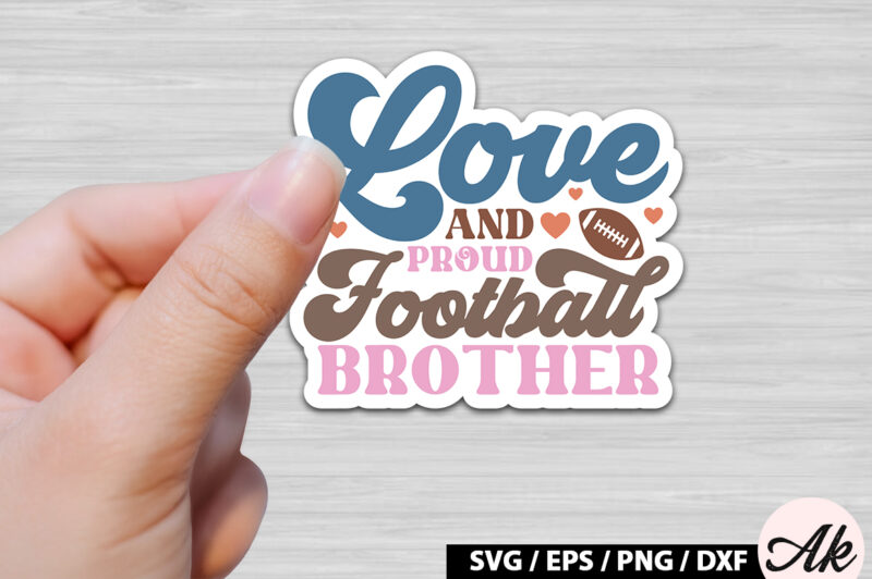 Retro football Stickers SVG Bundle