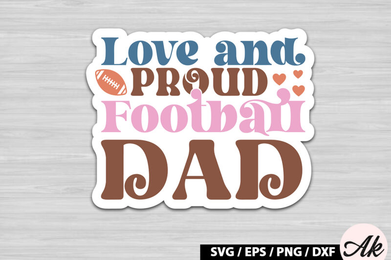 Retro football Stickers SVG Bundle