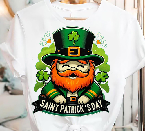 Kids happy st patricks day leprechaun toddler shamrock boy girls t-shirt