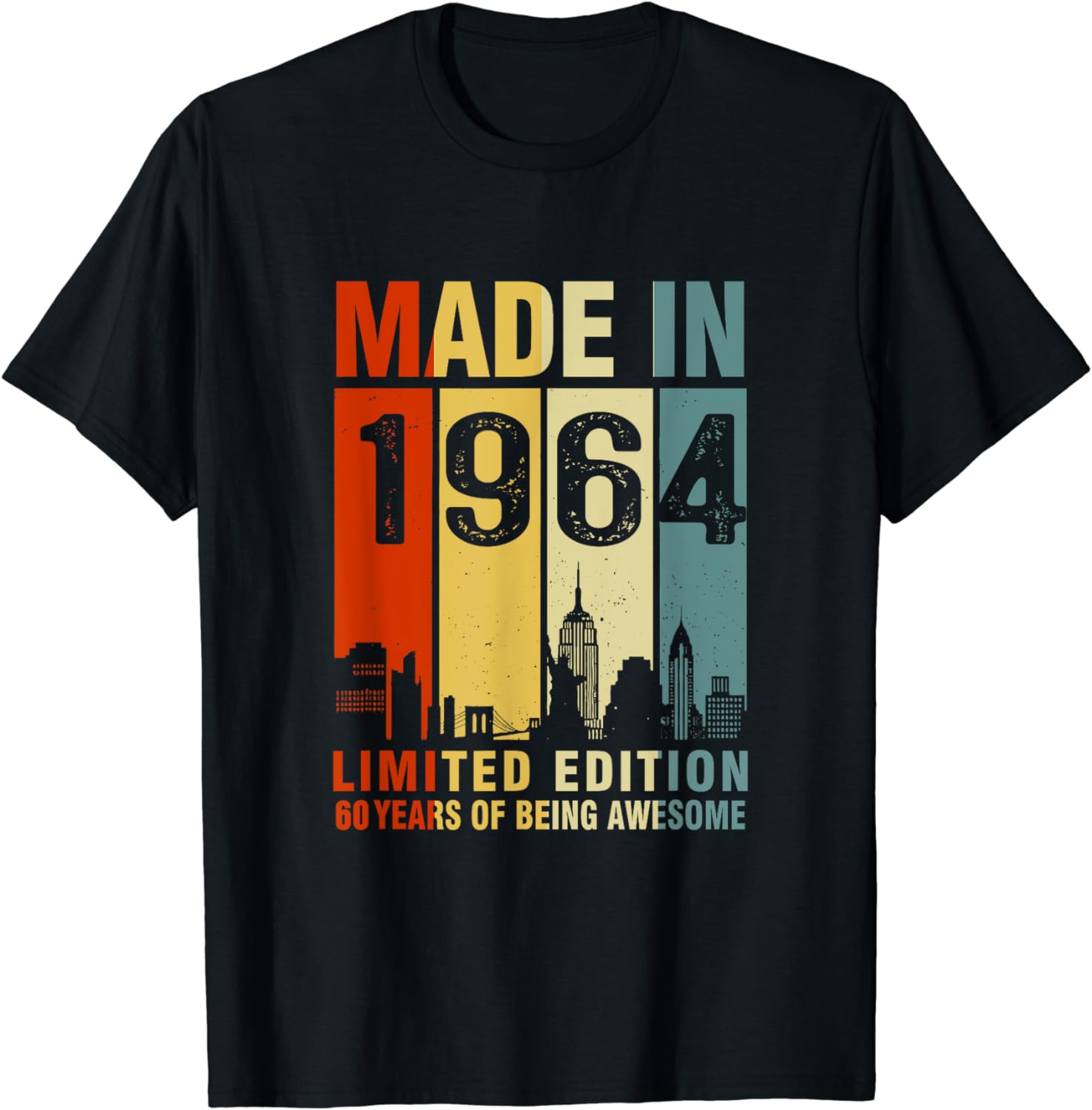 Made In 1964 Limited Edition 60 Years Of Being Awesome T Shirt Buy T   Made In 1964 Limited Edition 60 Years Of Being Awesome T Shirt 