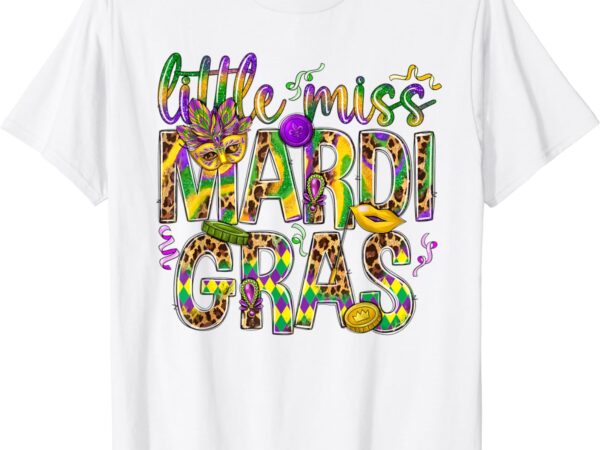 Mardi gras shirt little miss mardi gras girl women outfit t-shirt