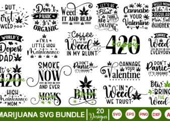 Marijuana SVG Bundle, Weed designs, Funny Cannabis quotes,Marijuana SVG Design, weed svg design, weed bundle, weed Weed Svg Bundle, Marijuan
