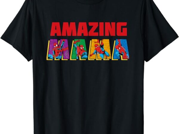 Marvel spider-man amazing mama mom birthday mother’s day t-shirt