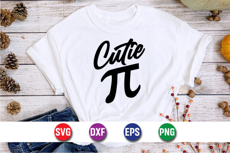 Cutie Pi Happy Pi Day SVG Design Print Template